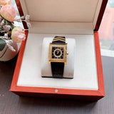 Versace VD-25 Diamonds Black Dial Black Leather Strap Watch for Women - VQF020015 Buy Now By Versace