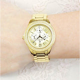 Bulova Multi Function Gold Dial Gold Steel Strap Watch for Women - 97N102 Buy Now By Bulova