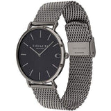Coach Charles Black Dial Grey Mesh Bracelet Watch for Men - 14602145 Buy Now By Coach