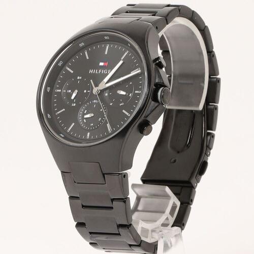 Tommy Hilfiger Justin Chronograph Black Dial Black Steel Strap Watch For Men - 1792055 Buy Now By Tommy Hilfiger