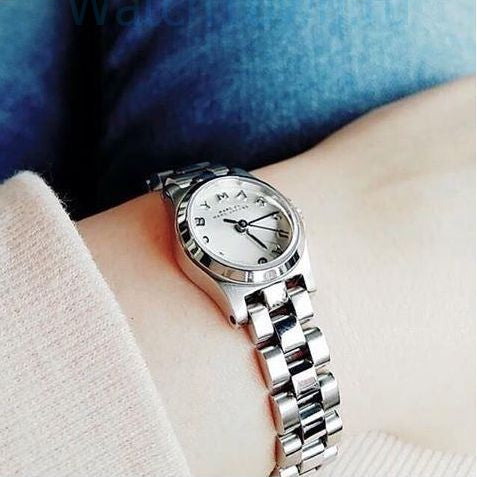 Marc Jacobs Henry Dinky Silver Dial Silver Steel Strap Watch for Women - MBM3198 Buy Now By Marc Jacobs