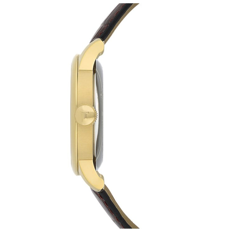 Tissot Le Locle Automatic Gold Dial Brown Leather Strap Watch For Men - T41.5.413.73 Buy Now By Tissot