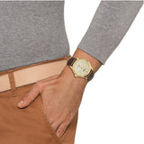 Tissot Le Locle Automatic Gold Dial Brown Leather Strap Watch For Men - T41.5.413.73 Buy Now By Tissot