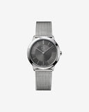 Calvin Klein Minimal Grey Dial Silver Mesh Bracelet Watch for Men - K3M22124 Buy Now By Calvin Klein