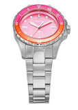 Fossil Blue Dive Analog Pink Dial Silver Steel Strap Watch For Women - ES5351 Buy Now By Fossil