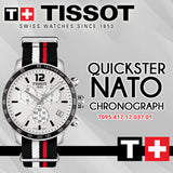 Tissot T Sport Quickster Chronograph NATO Watch For Men - T095.417.17.037.01 Buy Now By Tissot