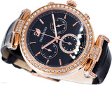 Swarovski Era Journey Chronograph Black Dial Black Leather Strap Watch for Women - 5295320 Buy Now By Swarovski