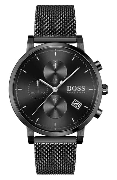 Hugo Boss Integrity Black Dial Black Mesh Bracelet Watch for Men - 1513813 Buy Now By Hugo Boss