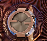 Gucci Interlocking Iconic Brown Dial Brown Leather Strap Watch For Women - YA133207 Buy Now By Gucci