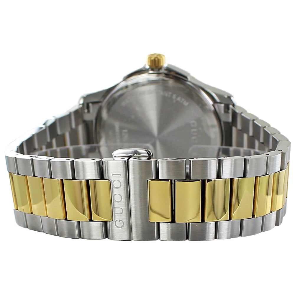 Gucci G Timeless Quartz Silver Dial Two Tone Steel Strap Watch For Men - YA126450 Buy Now By Gucci