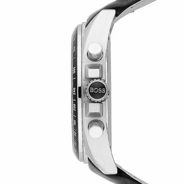 Hugo Boss Contemporary Sport Driver Black Dial Black Leather Strap Watch for Men - 1513085 Buy Now By Hugo Boss