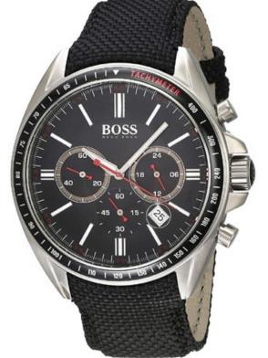 Hugo Boss Driver Black Dial Black Leather Strap Watch for Men -1513087 Buy Now By Hugo Boss