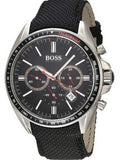 Hugo Boss Driver Black Dial Black Leather Strap Watch for Men -1513087 Buy Now By Hugo Boss
