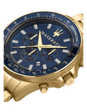Maserati SFIDA Analog Blue Dial Gold Stainless Steel Watch For Men - R8873640008 Buy Now By Maserati