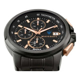 Maserati Successo Solar Black Dial Grey Steel Strap Watch For Men - R8873645001 Buy Now By Maserati