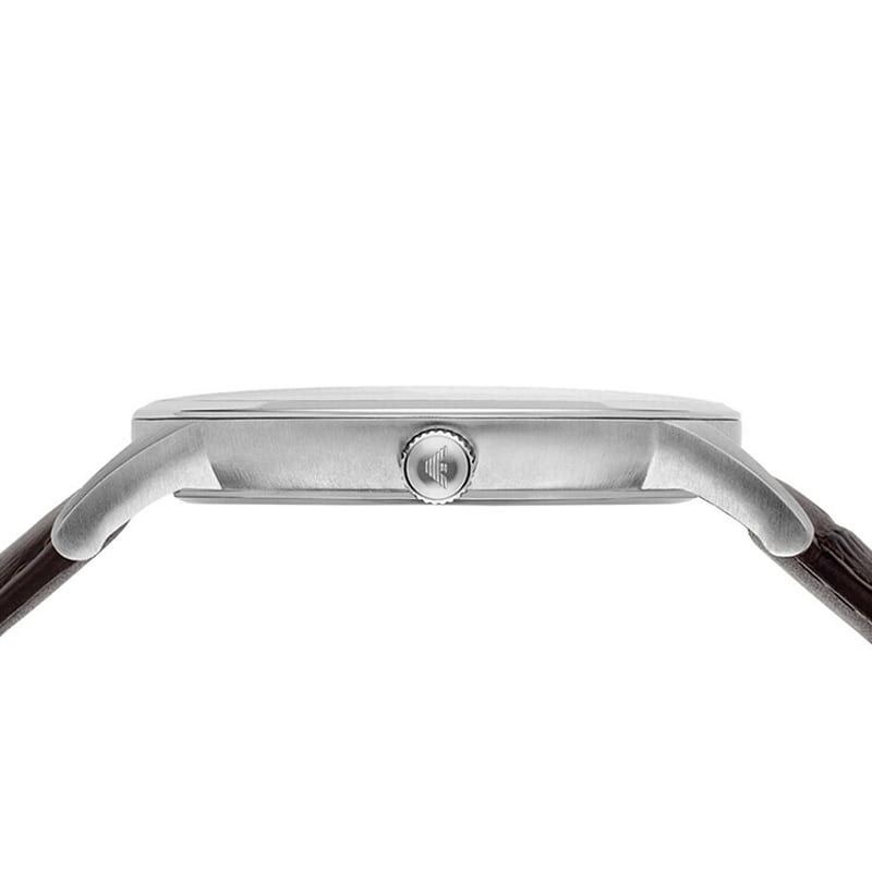 Emporio Armani Renato Quartz Black Dial Brown Leather Strap Watch For Men - AR11187 Buy Now By Emporio Armani