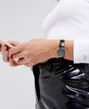 Emporio Armani Kappa Quartz Black Dial Black Leather Strap Watch For Women - AR11064 Buy Now By Emporio Armani