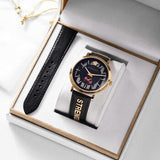 Versace V-Circle Manifesto Edition Black Dial Black Leather Strap Watch for Men - VBQ050017 Buy Now By Versace