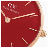 Daniel Wellington Petite Red Dial Red Leather Strap Watch For Women - DW00100405 Buy Now By Daniel Wellington