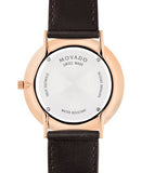 Movado Ultra Slim White Dial Brown Leather Strap Watch For Men - 0607089 Buy Now By Movado