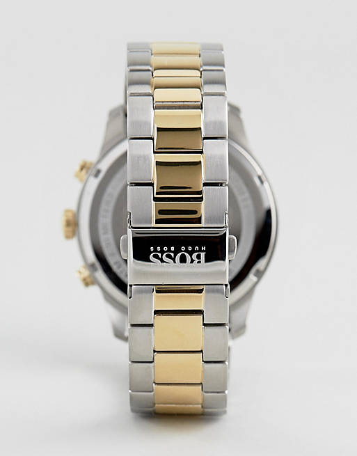 Hugo Boss Professional Black Dial Two Tone Steel Strap Watch for Men - 1513529 Buy Now By Hugo Boss