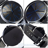 Calvin Klein Boost Black Dial Black Leather Strap Watch for Men - K7Y214CZ Buy Now By Calvin Klein