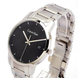 Calvin Klein City Chronograph Black Dial Silver Steel Strap Watch for Men - K2G2G14Y Buy Now By Calvin Klein