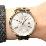 Tommy Hilfiger Jenna Quartz White Dial Gold Steel Strap Watch for Women - 1782069 Buy Now By Tommy Hilfiger