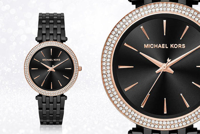 Michael Kors Darci Black Dial Black Steel Strap Watch for Women - MK3407 Buy Now By Michael Kors