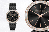 Michael Kors Darci Black Dial Black Steel Strap Watch for Women - MK3407 Buy Now By Michael Kors
