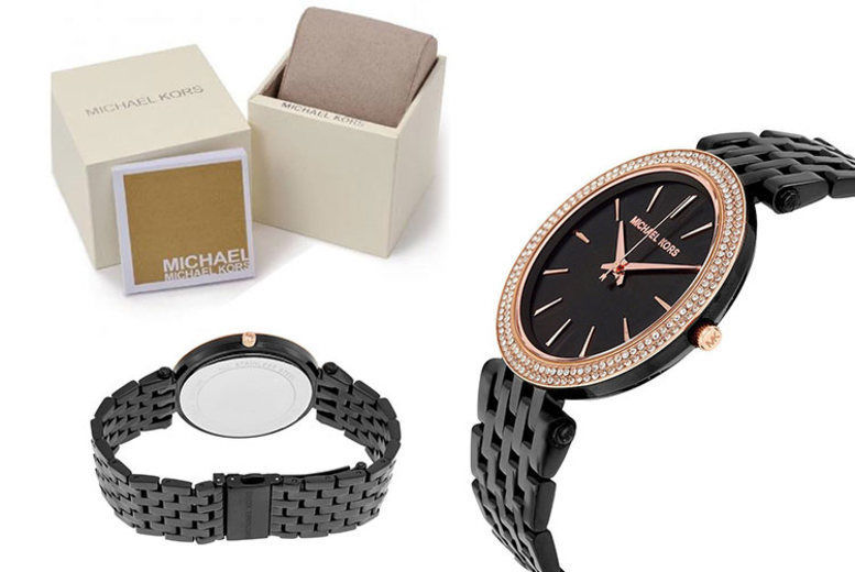 Michael Kors Darci Black Dial Black Steel Strap Watch for Women - MK3407 Buy Now By Michael Kors