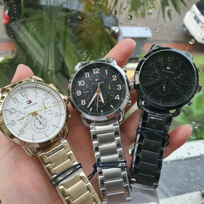 Tommy Hilfiger Briggs Black Dial Black Steel Strap Watch for Men - 1791423 Buy Now By Tommy Hilfiger