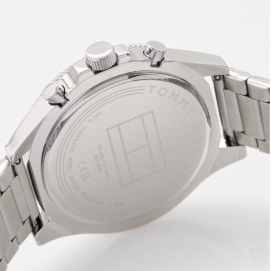 Tommy Hilfiger Larson Multifunction Black Dial Silver Steel Strap Watch For Men - 1791916 Buy Now By Tommy Hilfiger