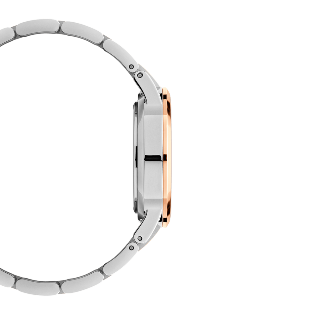 Daniel Wellington Iconic Link White Dial Two Tone Steel Strap Watch For Women - DW00100358 Buy Now By Daniel Wellington