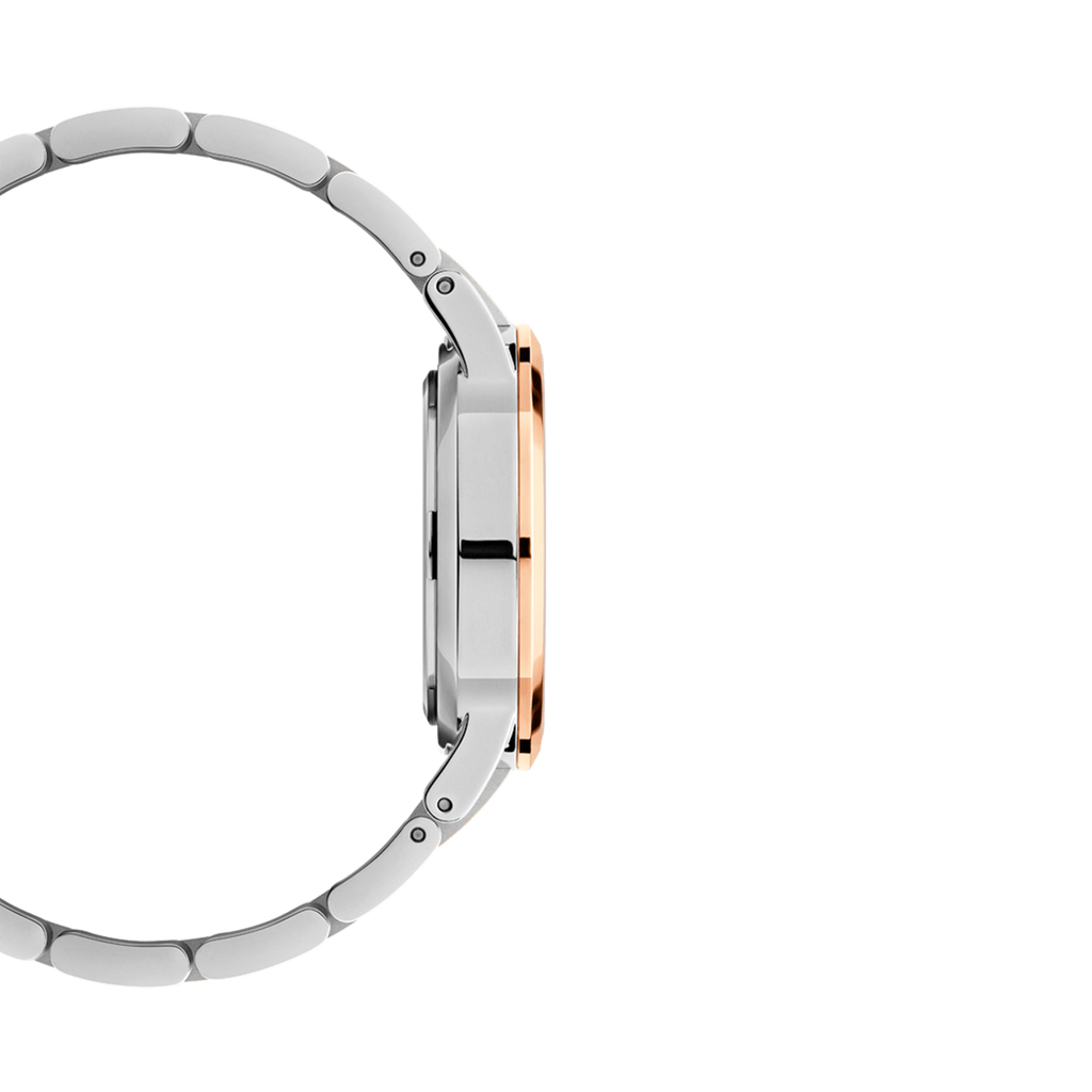 Daniel Wellington Iconic Link White Dial Two Tone Steel Strap Watch For Women - DW00100358 Buy Now By Daniel Wellington