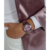 Guess Allara Quartz Purple Dial Purple Steel Strap Watch For Women - GW0604L4 Buy Now By Guess