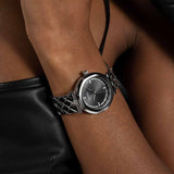 Guess Rumour Quartz Black Dial Silver Steel Strap Watch For Women - GW0613L1 Buy Now By Guess
