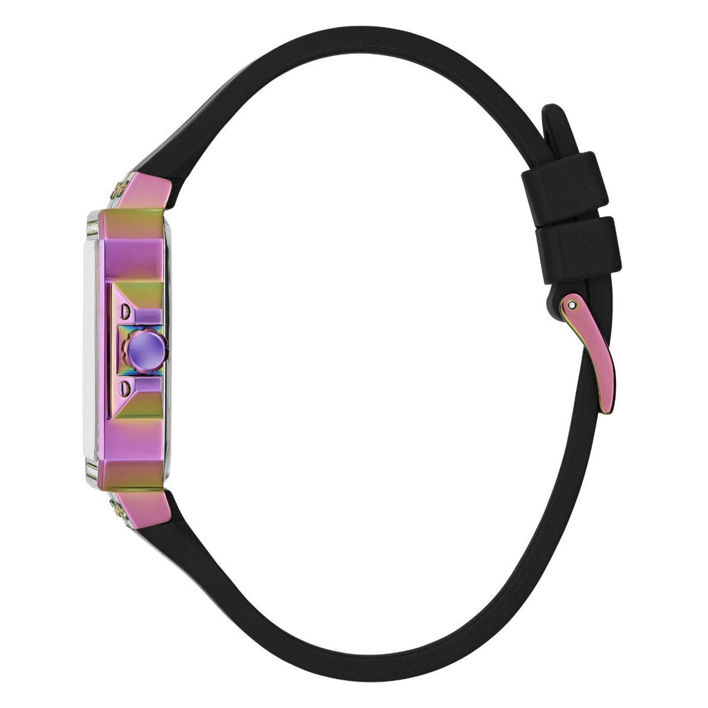 Guess Libra Black Dial Black Silicone Strap Watch For Women - GW0618L3 Buy Now By Guess