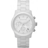 Michael Kors Runway White Ceramic Dial White Steel Strap Watch for Women - MK5161 Buy Now By Michael Kors
