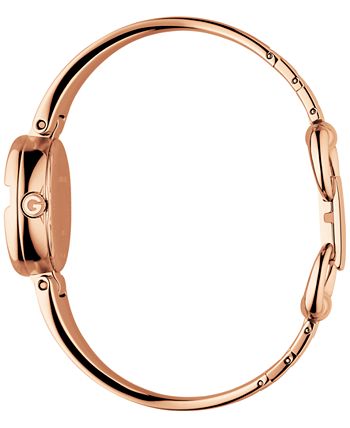 Gucci Guccissima Collection Quartz Black Dial Rose Gold Steel Strap Watch For Women - YA134509 Buy Now By Gucci