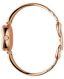 Gucci Guccissima Collection Quartz Black Dial Rose Gold Steel Strap Watch For Women - YA134509 Buy Now By Gucci