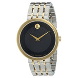 Movado Museum Esperanza Black Dial Two Tone Steel Strap Watch For Men - 0607058 Buy Now By Movado