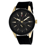 Tommy Hilfiger Austin Black Dial Black Rubber Strap Watch for Men - 1791636 Buy Now By Tommy Hilfiger