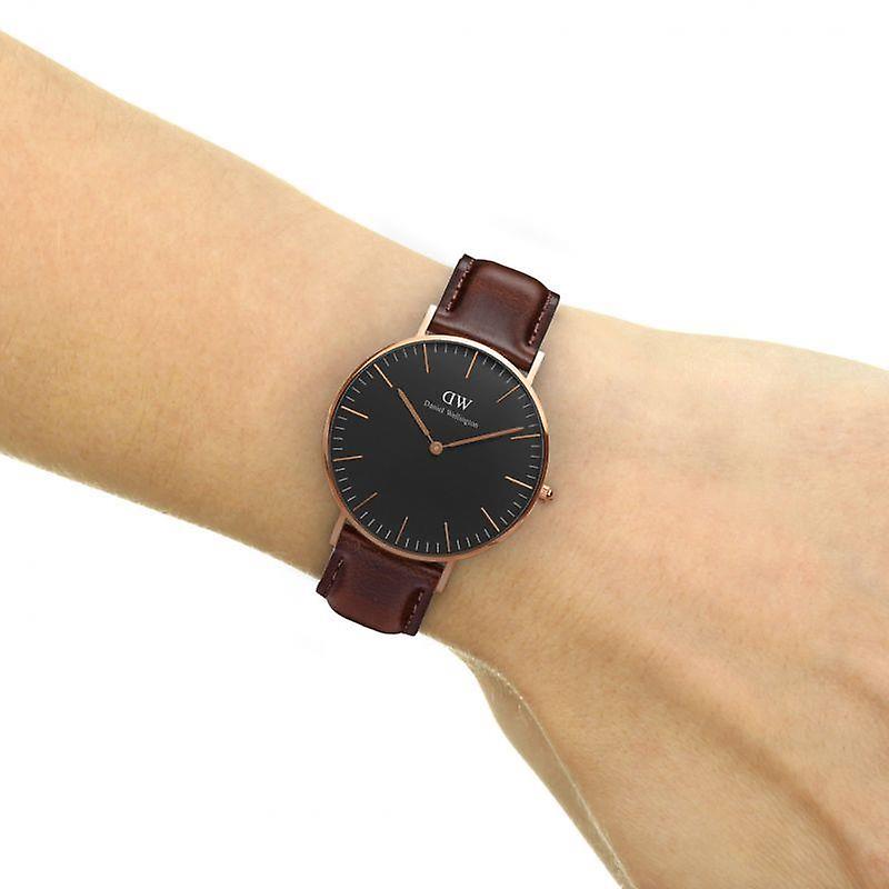 Daniel Wellington Classic Bristol Black Dial Brown Leather Strap Watch for Men - DW00100137 Buy Now By Daniel Wellington