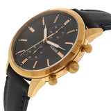 Fossil Townsman Chronograph Blue Dial Blue Leather Strap Watch for Men - FS5436 Buy Now By Fossil