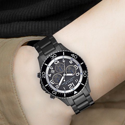 Marc Jacobs Rock Chronograph Limited Edition Gray Dial Gray Steel Strap Watch for Women - MBM5025 Buy Now By Marc Jacobs