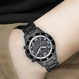 Marc Jacobs Rock Chronograph Limited Edition Gray Dial Gray Steel Strap Watch for Women - MBM5025 Buy Now By Marc Jacobs