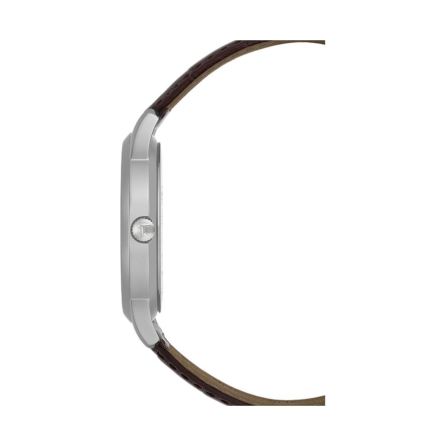 Tissot T Classic Dream White Dial Brown Leather Strap Watch for Men - T033.410.16.013.01 Buy Now By Tissot