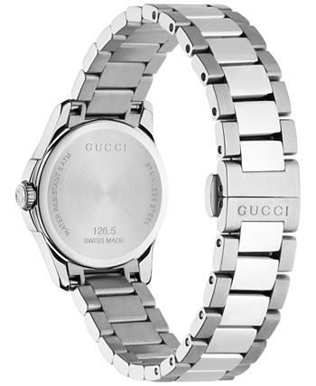 Gucci G Timeless Quartz Silver Dial Silver Steel Strap Watch For Women - YA126551 Buy Now By Gucci