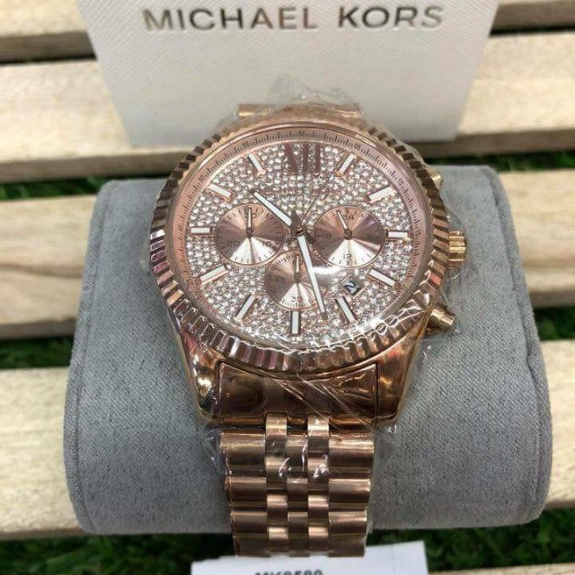 Michael Kors Lexington Rose Gold Dial Rose Gold Stainless Steel Strap Watch for Men - MK8580 Buy Now By Michael Kors